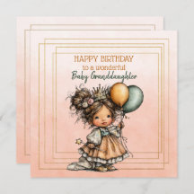 Happy Birthday To A Wonderful Baby Granddaughter