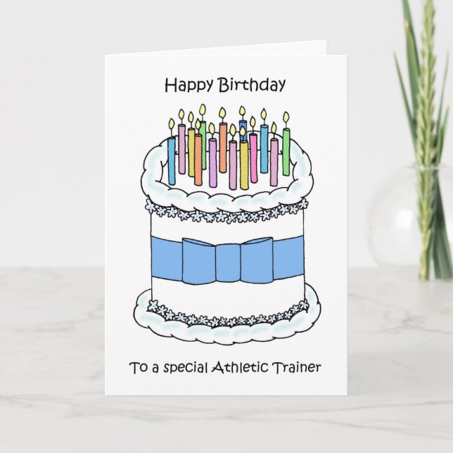 Happy Birthday to Athletic Trainer Card (Front)