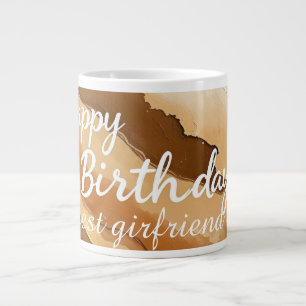 Happy birthday to best girfriend ever large coffee mug