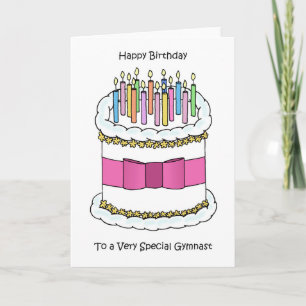 Happy Birthday to Gymnast Card