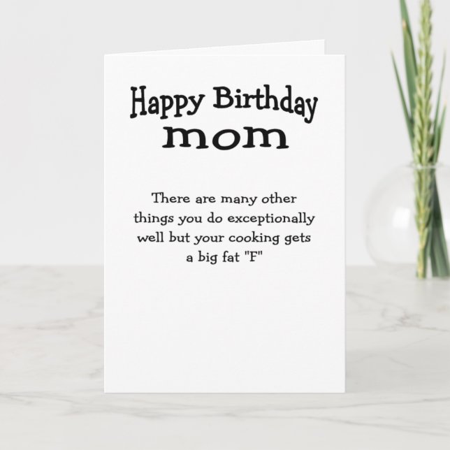 Happy birthday to mum thank you card (Front)