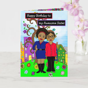 Happy Birthday to my Awesome Sister Card