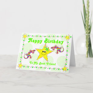 Happy Birthday To My Best Friend Card