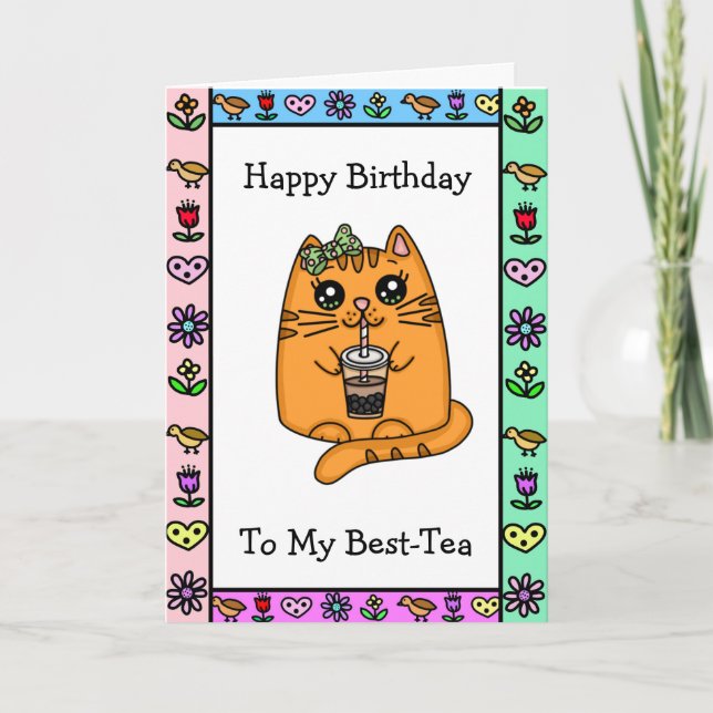 Happy Birthday to my Bestie Card (Front)