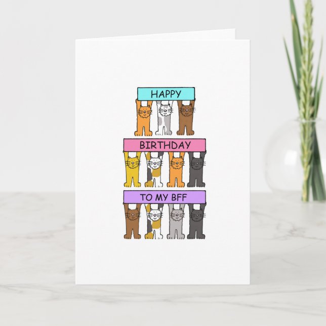 Happy Birthday to my BFF Card (Front)