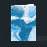 Happy Birthday to my Brother  Card<br><div class="desc">Blue marble fluid art cover of the card. Inside says Happy Birthday to the Sweetest Brother but you can personalise it to say anyone.</div>