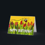 Happy Birthday - To My Dear Granddaughter Card<br><div class="desc">A sweet ladybug sends birthday wishes to someone special!</div>