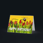 Happy Birthday - To My Dear Son Card<br><div class="desc">A sweet ladybug sends happy birthday wishes!</div>