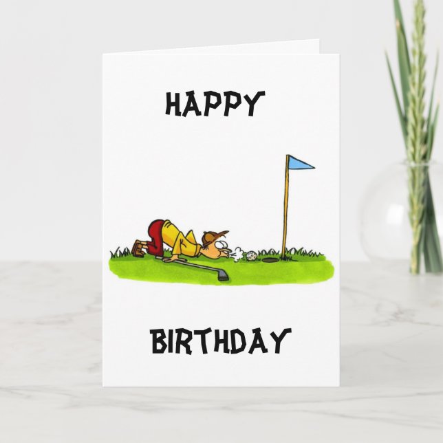HAPPY BIRTHDAY TO MY **FAVORITE GOLFER** CARD (Front)