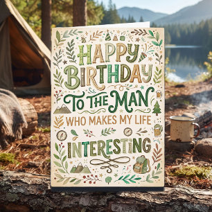 Happy Birthday to my Husband Funny Quote Card