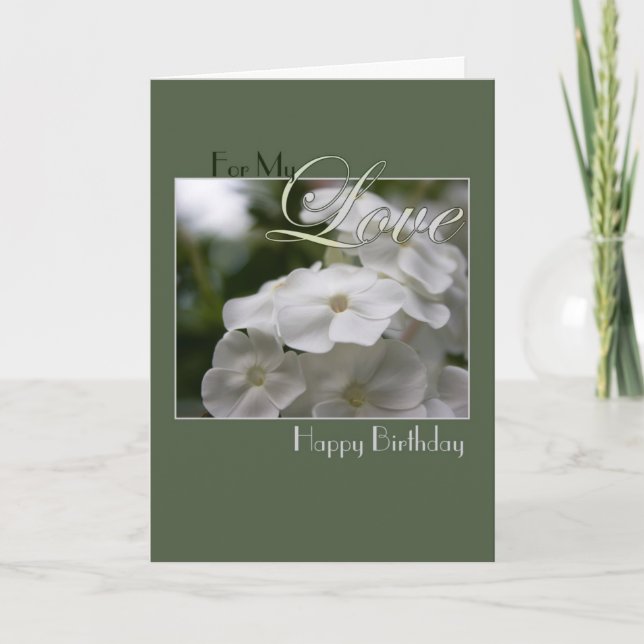 Happy Birthday to My Love Card (Front)