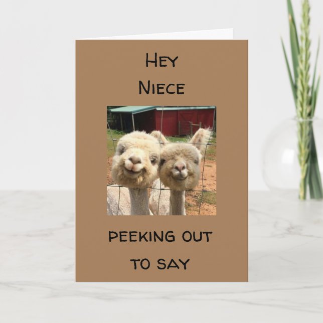 HAPPY *BIRTHDAY* TO MY *NIECE* CARD (Front)