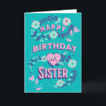 Happy Birthday to my Sister Personalised  Card<br><div class="desc">Not only are you my sister,  you are my best friend. Birthday card for a sister with a sweet quote that you can customise if wanted.</div>