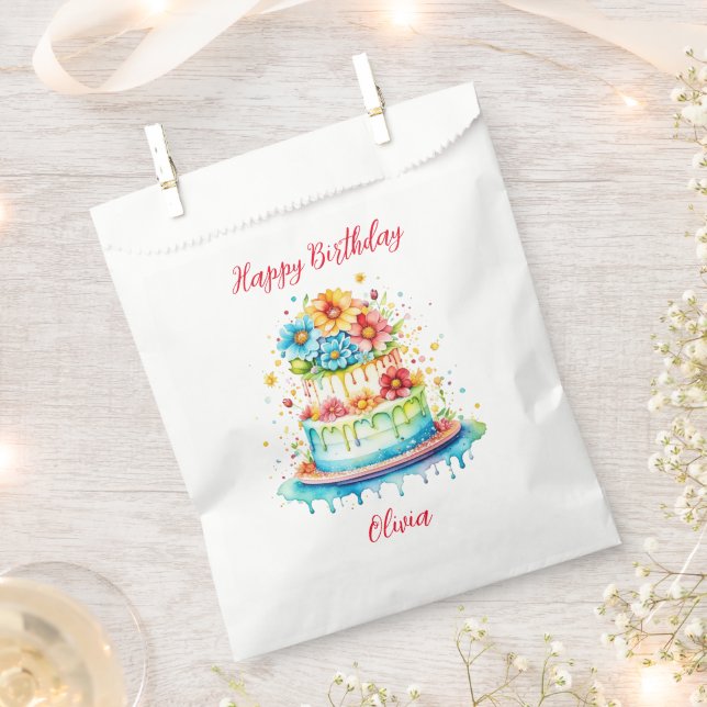 Happy Birthday to my Sister Personalised Favour Bags (Clipped)
