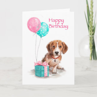 Happy Birthday to my special friend with dog Card