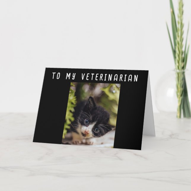 HAPPY BIRTHDAY TO MY **VETERINARIAN** CARD (Front)
