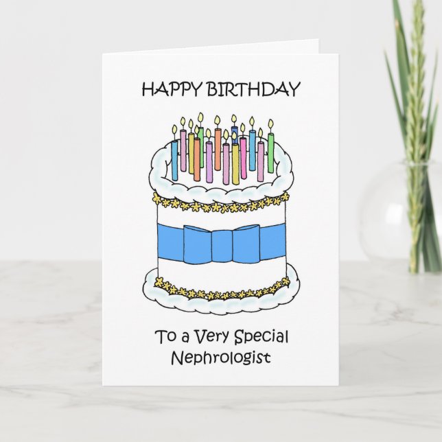 Happy Birthday to Nephrologist Card (Front)