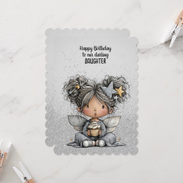 Happy Birthday to our Darling Daughter  Card (Front/Back In Situ)