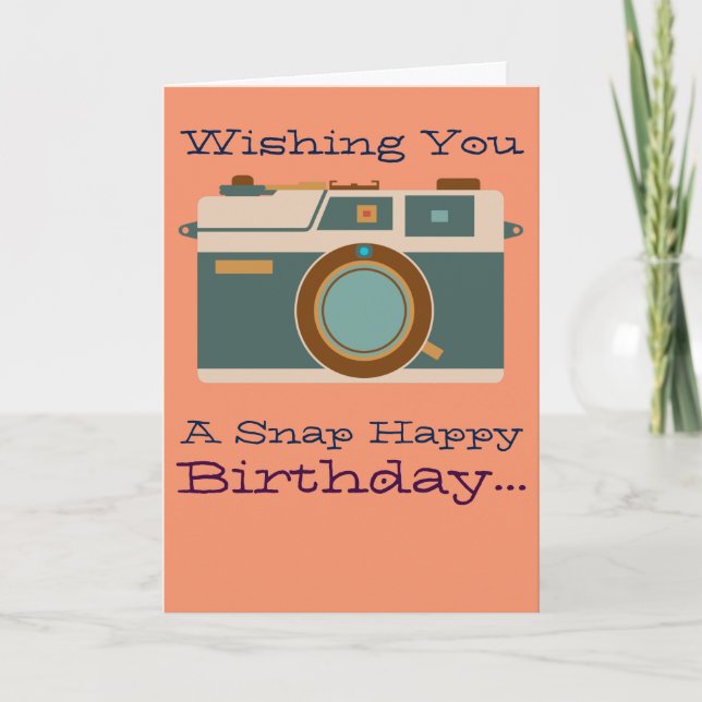 Happy Birthday to Photographer Photography Lover Card (Front)