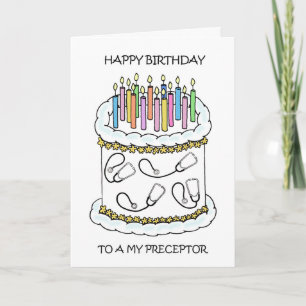 Happy Birthday to Preceptor Card