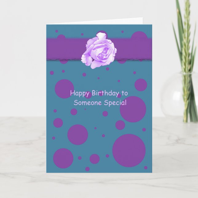 Happy Birthday to Someone Special Card (Front)