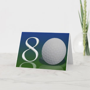 Happy Birthday to the 80 year old golf nut Card