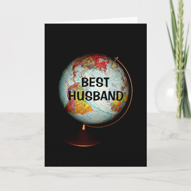 Happy Birthday To The Best Husband On Earth! Card (Front)