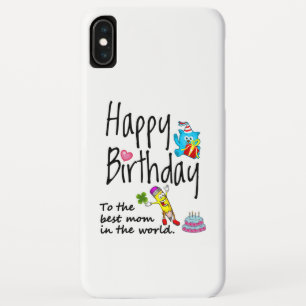 Happy Birthday to the best mum in the world Case-Mate iPhone Case