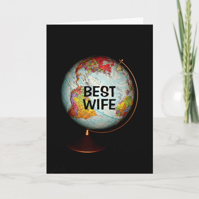 Happy Birthday To The Best Wife On Earth! Card (Front)