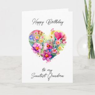 Happy Birthday to the Sweetest Grandma Card