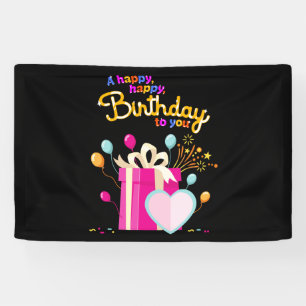 Happy Birthday To You 2.5x4 Vinyl Banner
