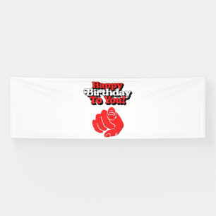Happy Birthday To You 2.5x8 Vinyl Banner