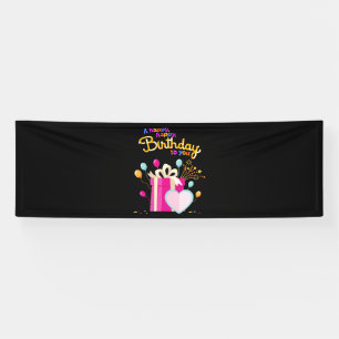 Happy Birthday To You 2.5x8 Vinyl Banner