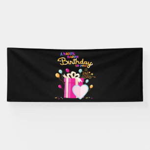 Happy Birthday To You 4x10 Vinyl Banner