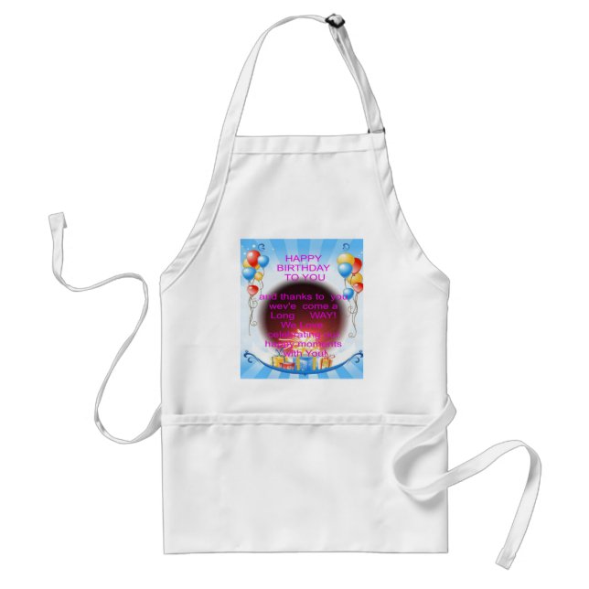 Happy Birthday to You Art Print Standard Apron (Front)