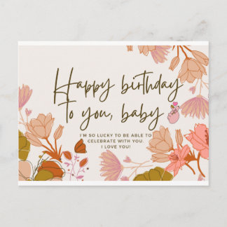 Happy Birthday to you Baby Postcard