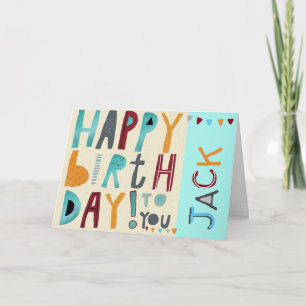 Happy Birthday To You Card - Funky Girl or Boy