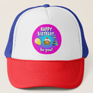 Happy Birthday To You Circle Design-47555 Trucker Hat