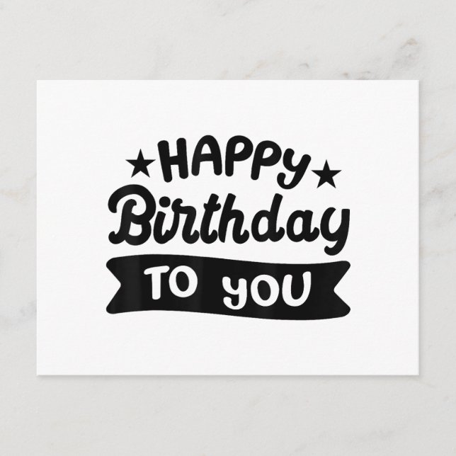Happy Birthday to you Enclosure Card (Front)