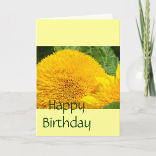 Happy Birthday to You greeting gift card Sunflower
