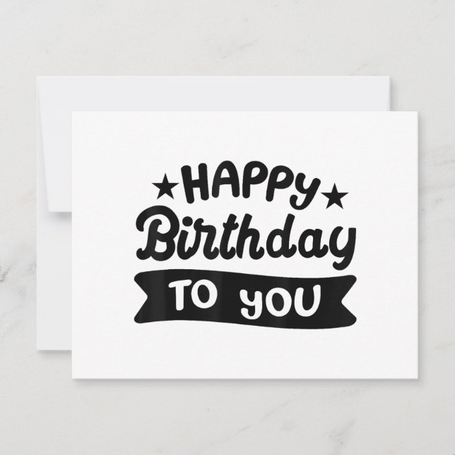 Happy Birthday to you Invitation (Front)