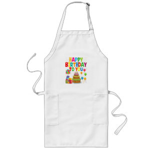 Happy Birthday to You Long Apron