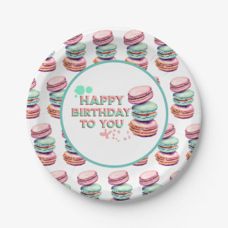 Happy Birthday To You | Macaron Paper Plate