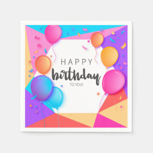 Happy Birthday To You Napkin