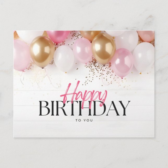 Happy birthday to you  postcard (Front)