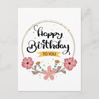 happy birthday to you postcard