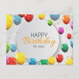 Happy Birthday To You Postcard