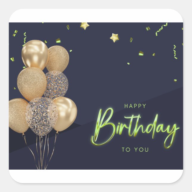 Happy Birthday to You sticker (Front)
