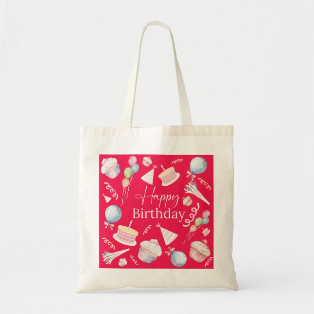 Happy Birthday Tote Bag (Front)