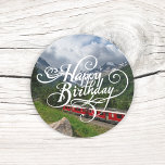 Happy Birthday Train Classic Round Sticker<br><div class="desc">All aboard the Happy Birthday Train Classic Round Sticker! Get ready to embark on a sticker journey like no other, because we've got just the ticket to make your special day a rollicking celebration! Imagine the excitement on your friends' faces as they witness this timeless sticker masterpiece. It's like having...</div>